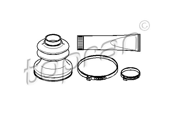 TOPRAN Faltenbalgsatz, Antriebswelle