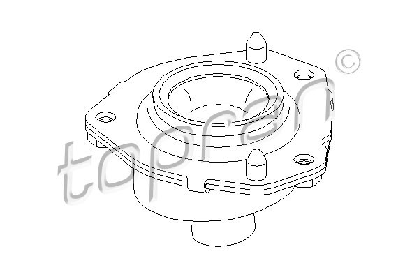 TOPRAN Federbeinstützlager