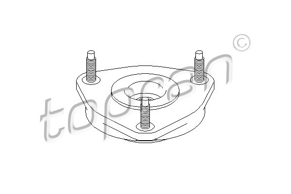TOPRAN Federbeinstützlager