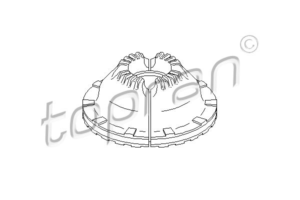 TOPRAN Federbeinstützlager