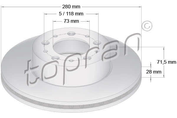TOPRAN Bremsscheibe