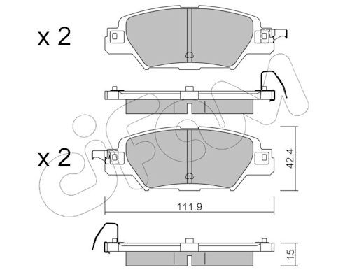 CIFAM Bremsbelagsatz, Scheibenbremse