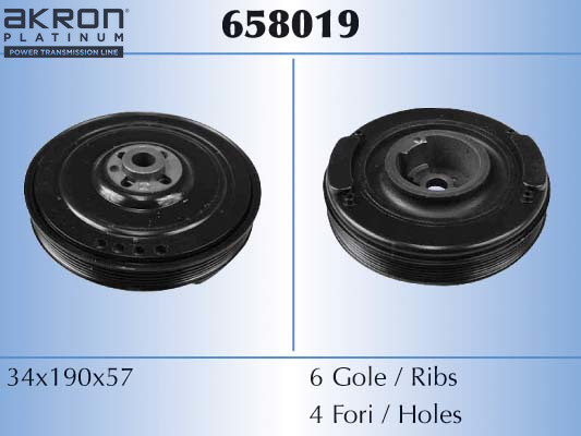 AKRON-MALÒ Riemenscheibe, Kurbelwelle