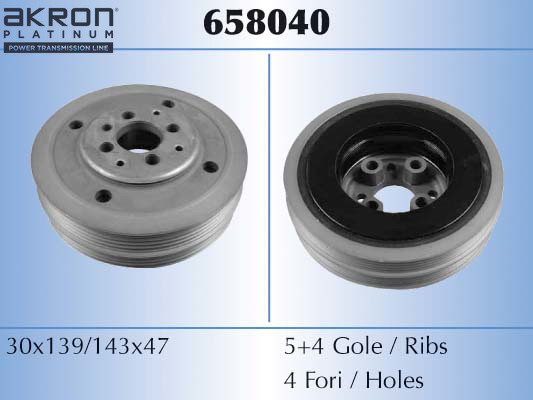 AKRON-MALÒ Riemenscheibe, Kurbelwelle