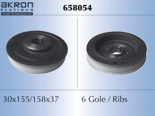 AKRON-MALÒ Riemenscheibe, Kurbelwelle