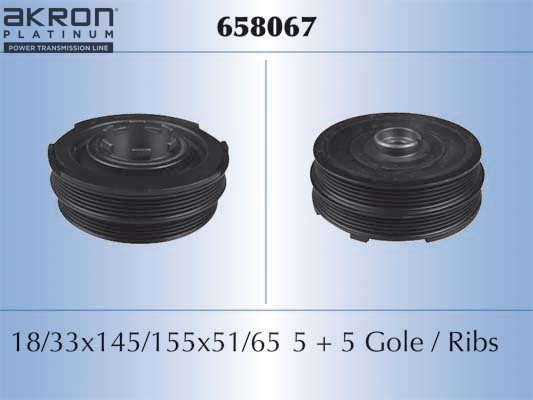 AKRON-MALÒ Riemenscheibe, Kurbelwelle