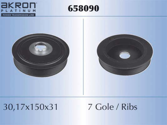 AKRON-MALÒ Riemenscheibe, Kurbelwelle