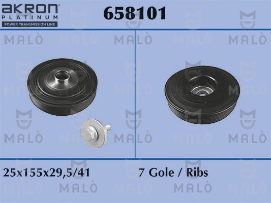 AKRON-MALÒ Riemenscheibe, Kurbelwelle