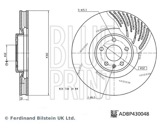 BLUE PRINT Bremsscheibe