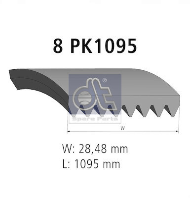 DT Spare Parts Keilrippenriemen
