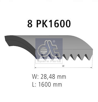 DT Spare Parts Keilrippenriemen