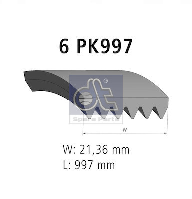 DT Spare Parts Keilrippenriemen