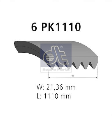 DT Spare Parts Keilrippenriemen