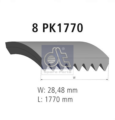DT Spare Parts Keilrippenriemen