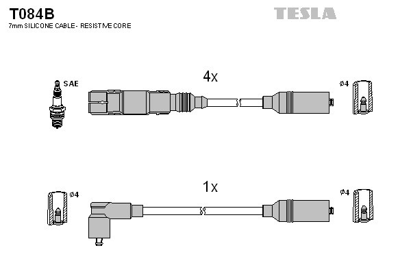TESLA Zündleitungssatz