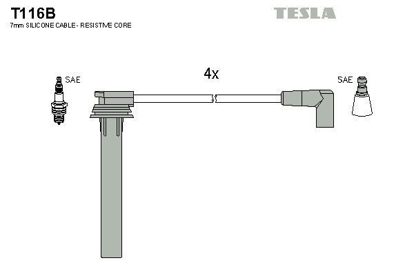 TESLA Zündleitungssatz