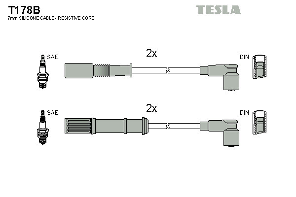 TESLA Zündleitungssatz
