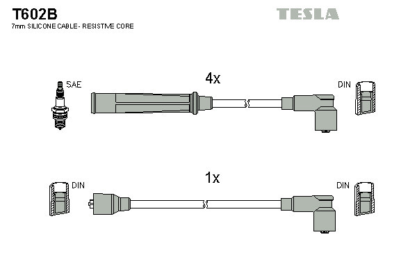 TESLA Zündleitungssatz
