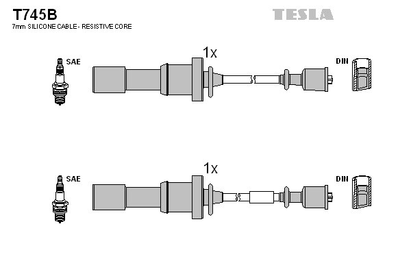 TESLA Zündleitungssatz