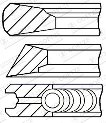 GOETZE ENGINE Kolbenringsatz