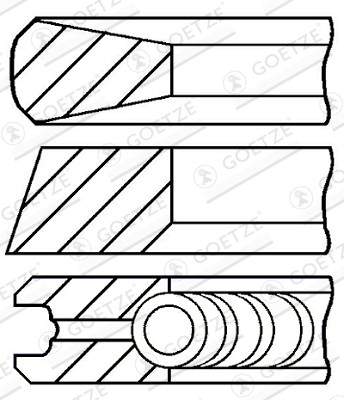 GOETZE ENGINE Kolbenringsatz