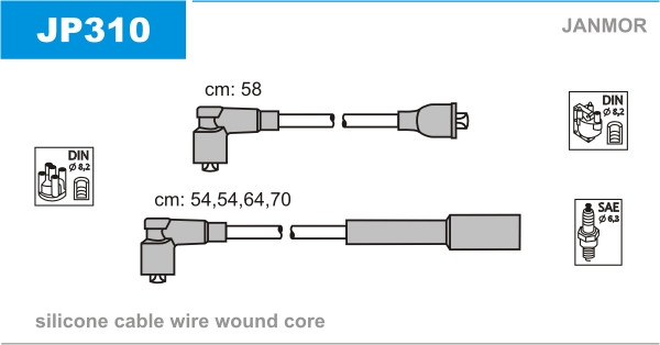 JANMOR Zündleitungssatz JANMOR Zündleitungssatz