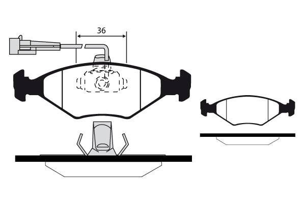 RAICAM Bremsbelagsatz, Scheibenbremse