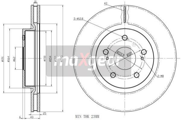 MAXGEAR Bremsscheibe