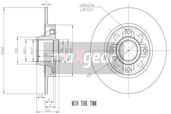 MAXGEAR Bremsscheibe