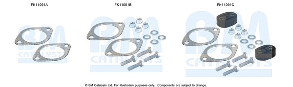 BM CATALYSTS Montagesatz, Ruß-/Partikelfilter