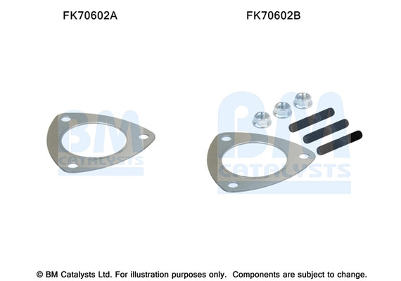 BM CATALYSTS Montagesatz, Abgasrohr