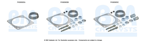 BM CATALYSTS Montagesatz, Katalysator