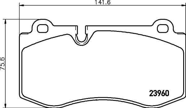 HELLA PAGID Bremsbelagsatz, Scheibenbremse