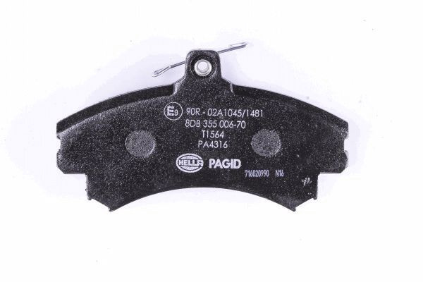 HELLA PAGID Bremsbelagsatz, Scheibenbremse