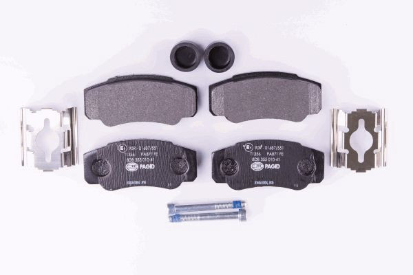 HELLA PAGID Bremsbelagsatz, Scheibenbremse