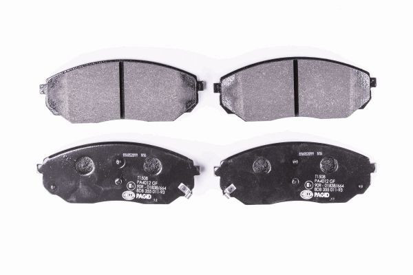 HELLA PAGID Bremsbelagsatz, Scheibenbremse