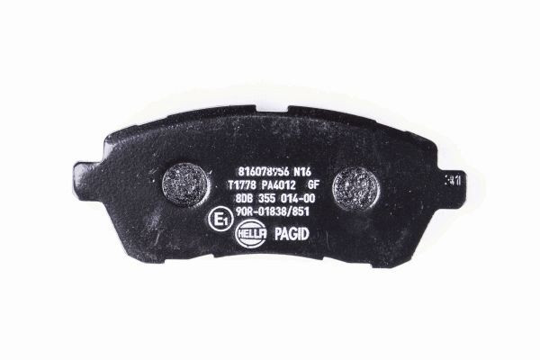 HELLA PAGID Bremsbelagsatz, Scheibenbremse