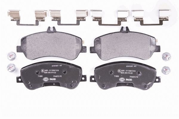 HELLA PAGID Bremsbelagsatz, Scheibenbremse