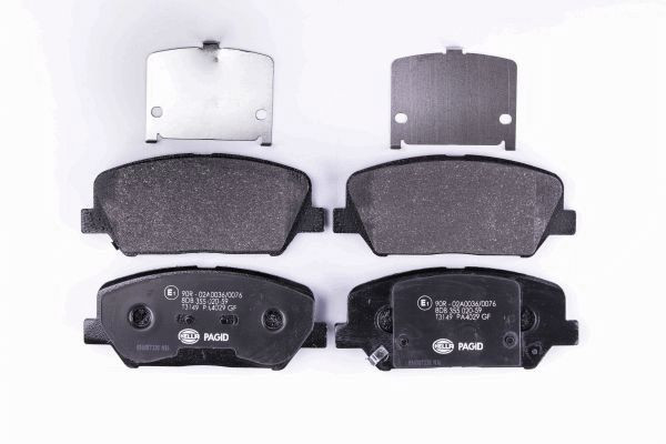 HELLA PAGID Bremsbelagsatz, Scheibenbremse