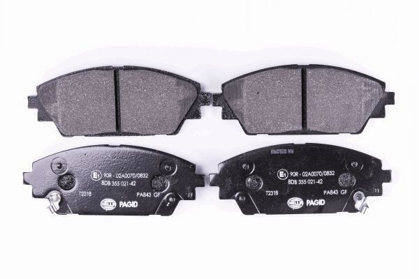 HELLA PAGID Bremsbelagsatz, Scheibenbremse