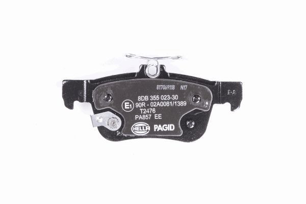 HELLA PAGID Bremsbelagsatz, Scheibenbremse