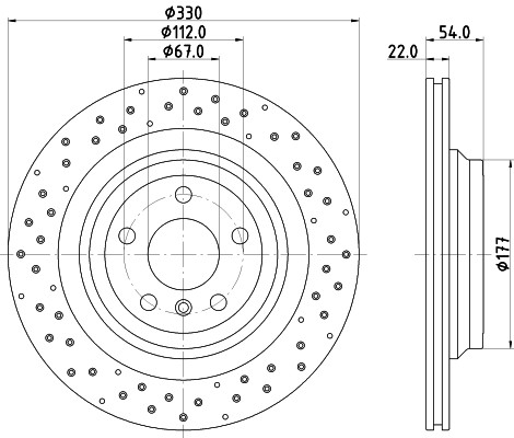 HELLA PAGID Bremsscheibe