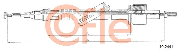 COFLE Seilzug, Kupplungsbetätigung