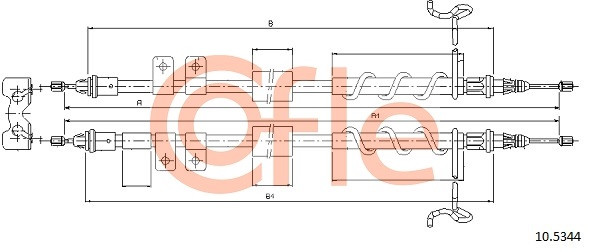 COFLE Seilzug, Feststellbremse
