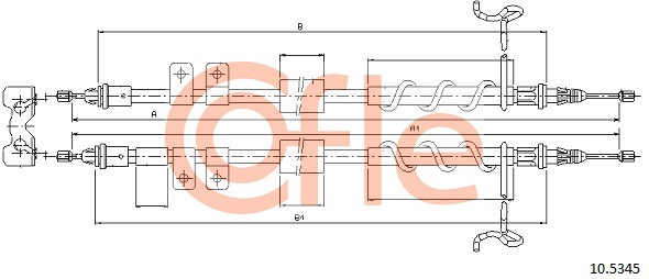 COFLE Seilzug, Feststellbremse