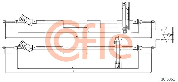 COFLE Seilzug, Feststellbremse