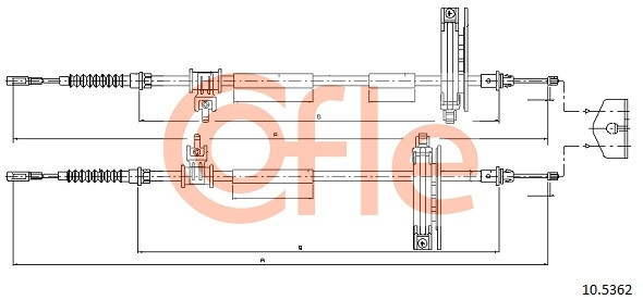 COFLE Seilzug, Feststellbremse
