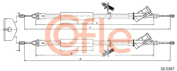 COFLE Seilzug, Feststellbremse