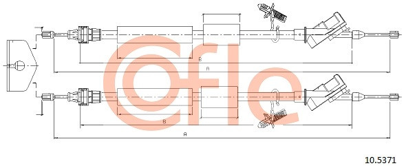 COFLE Seilzug, Feststellbremse