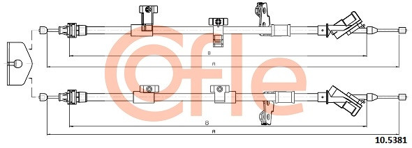 COFLE Seilzug, Feststellbremse